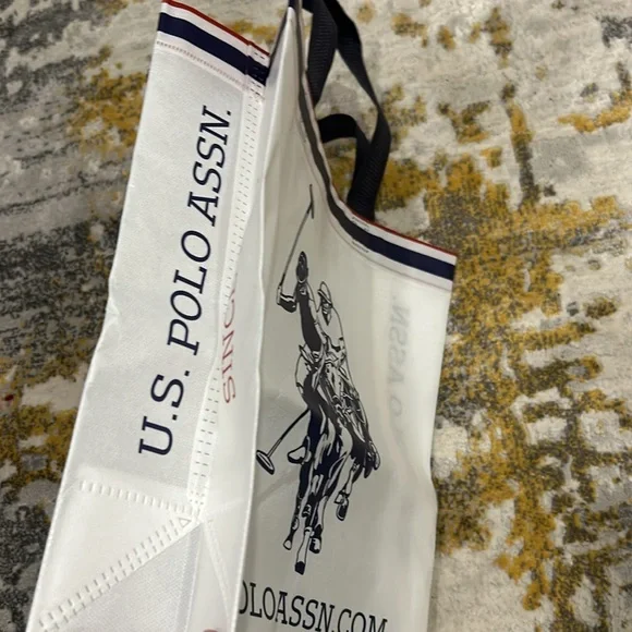 U.S. Polo Assn. White Tote Bag - Picture 2 of 3